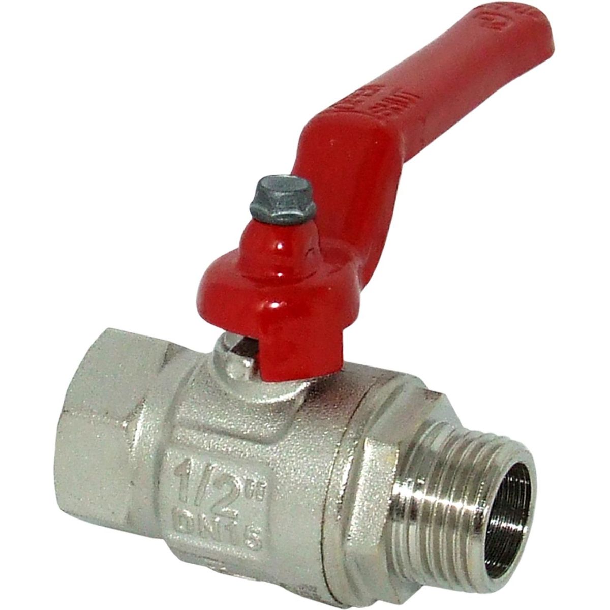 AG Brass Lever Handle Ball Valve (Male-Female / 1/2" BSP) 1-75110