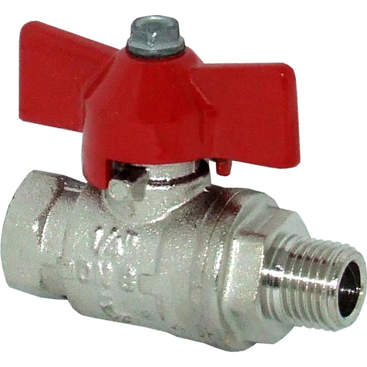 AG Brass Tee Handle Ball Valve (Male-Female / 1" BSP) 1-75330