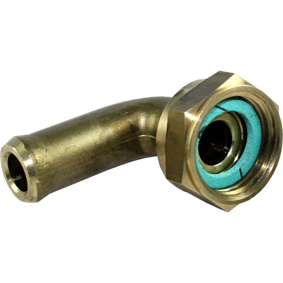 AG Chromed DZR 90 Degree Hose Tail (3/4" BSP Female to 10mm Hose) 1-76316