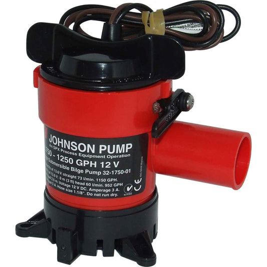 Johnson L750 Submersible Bilge Pump (12V / 73lpm / 28mm Hose) 10-0975