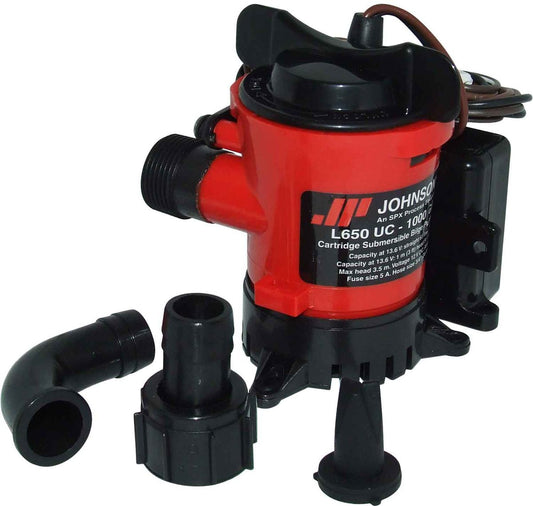 Johnson L650 UC Automatic Submersible Bilge Pump (12V / 63 LPM / 19mm) 10-1065