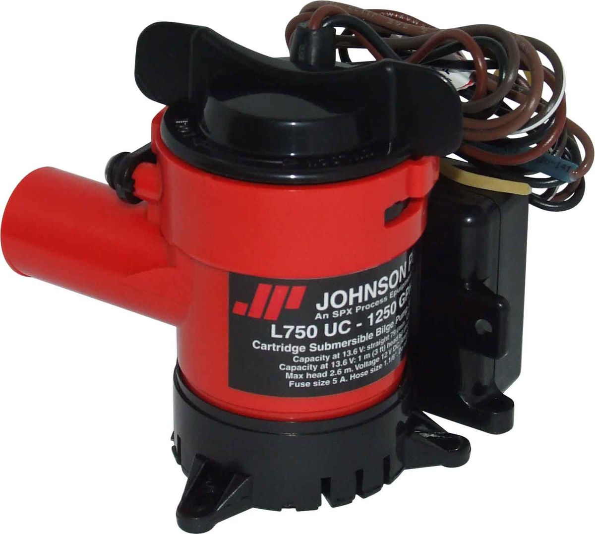 Johnson L750 UC Automatic Submersible Bilge Pump (12V / 78 LPM / 28mm) 10-1075