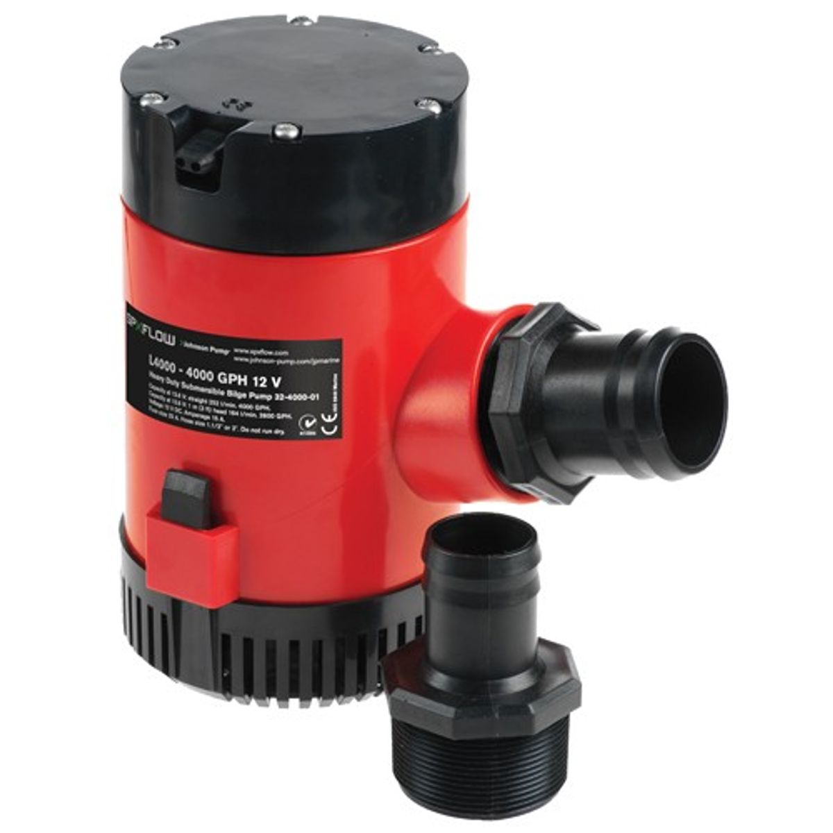 Johnson L4000 HD Bilge Pump (24V / 252 LPM / 1-1/2" & 2" Hose) 10-2240-02