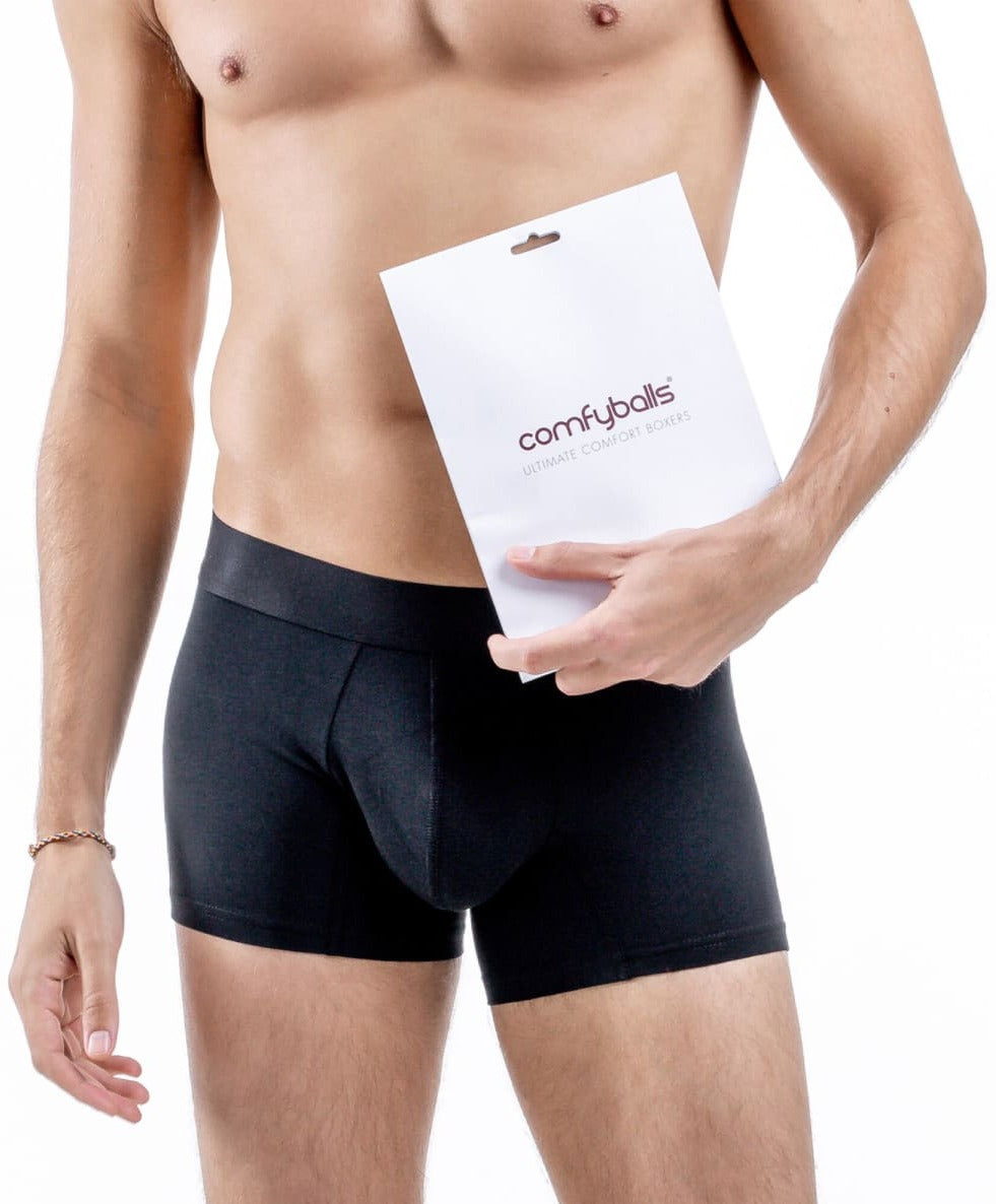 Comfyballs Black No Show Cotton Regular - waterworldsports.co.uk