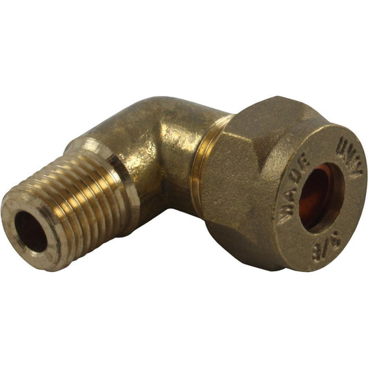 AG Compression Fitting Elbow (1/4" NPT Male to 3/8" Compression) 11-18560N