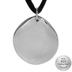 Q-Link SRT-3 Silver Pebble Polished Pendant