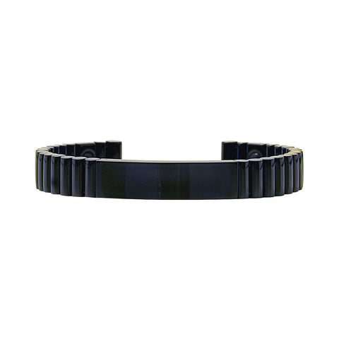 Q-Link SRT-3 Bracelet Titanium Gloss Black Ceramic Finish Unisex S