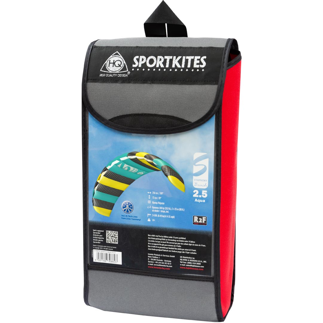 HQ Kites Symphony Beach III Aqua R2F Kite (2.2m)