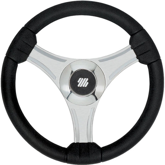 Tavolara Steering Wheel No Hub (350mm / Black & Silver) 14-VM35
