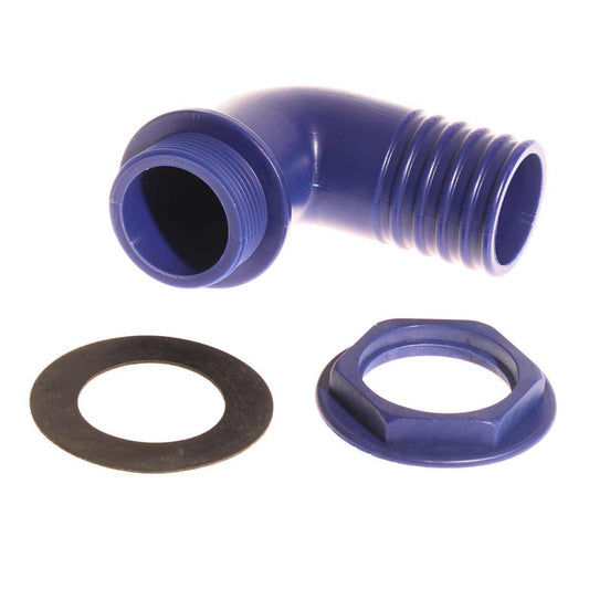 AG Plastic 90 Degree Hose Tail (1-1/4" BSP to 40mm Hose / Pack of 10) 1445605