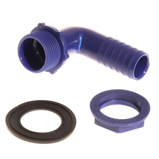 AG Plastic 90 Degree Hose Tail (3/4" BSP to 20mm Hose / Pack of 10) 1446605