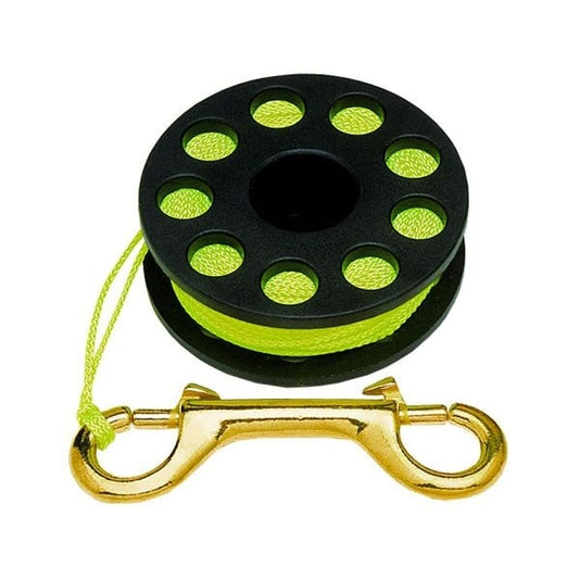 Innovative Scuba Concepts Scuba Diving Finger Spool (150ft) And Double Ended Brass Clip - waterworldsports.co.uk