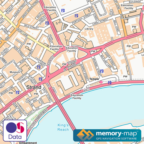 2019 Memory-Map OS Street Map 1:10 000