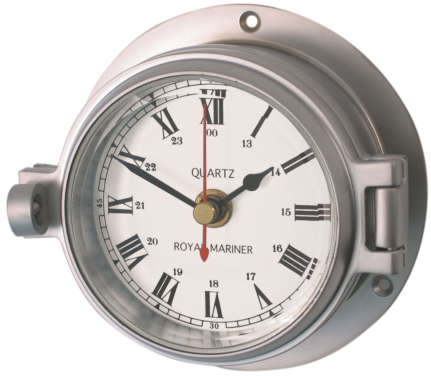 Matt Chrome 3" Channel Clock