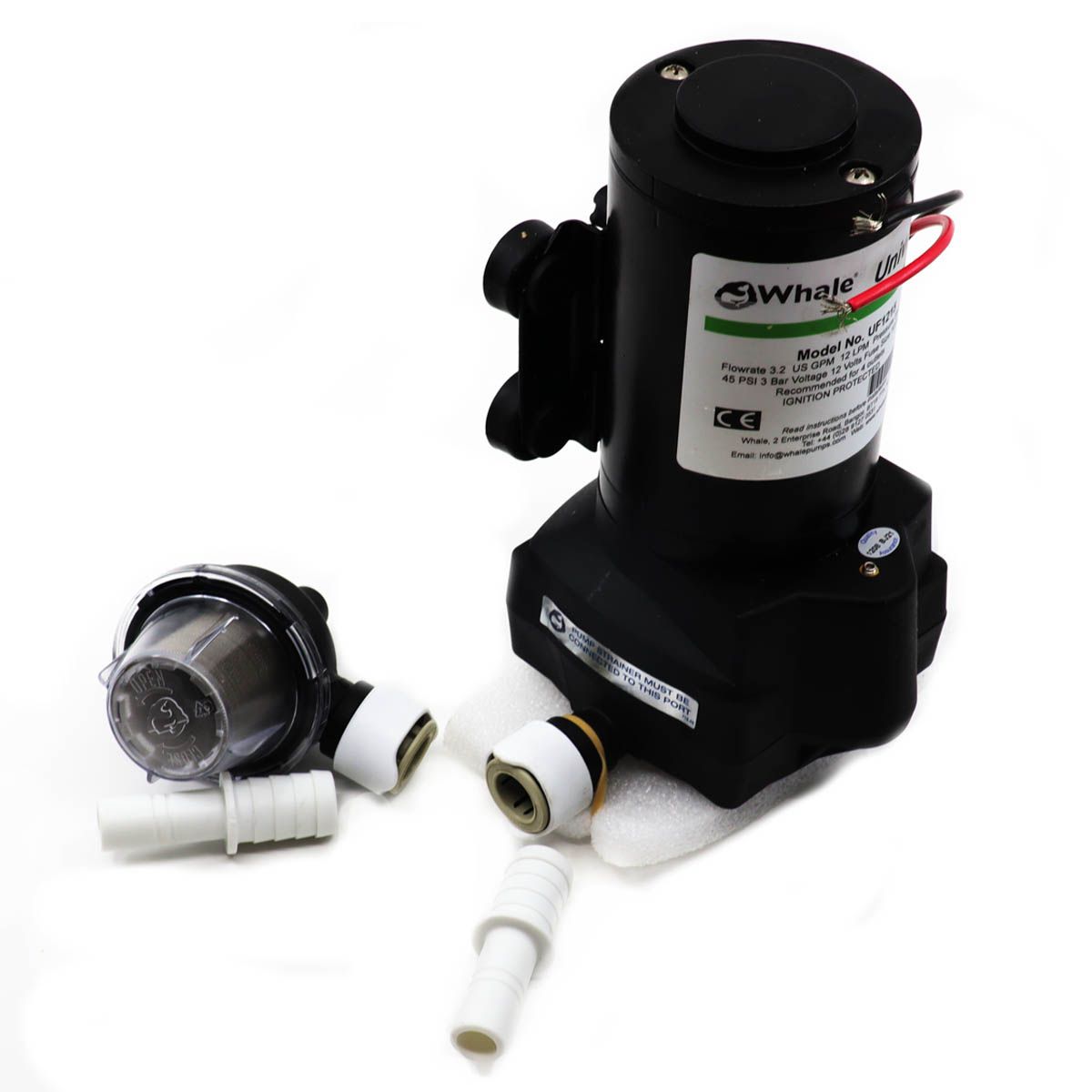 Tecma Toilet Fresh Water Inlet Pump for Design and Flexi Toilets (12V)