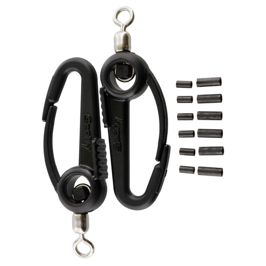 Scotty Downrigger Weight Swivel Hooks with Wire Connector Sleeves (2pcs)