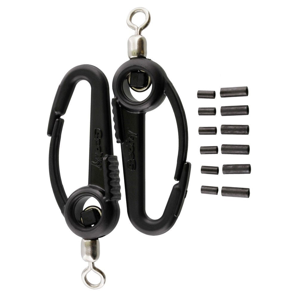 Scotty Downrigger Weight Swivel Hooks with Wire Connector Sleeves (2pcs)