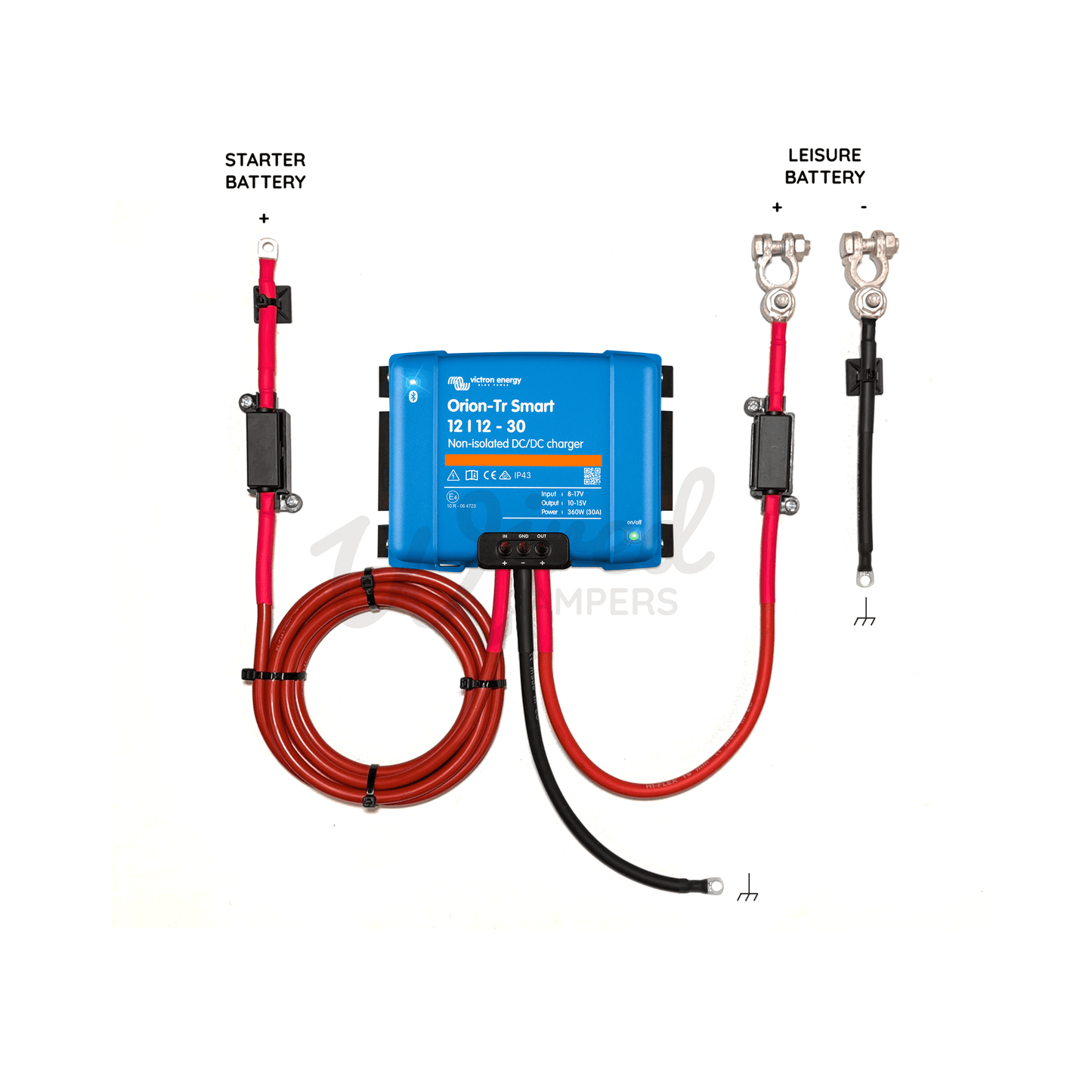 1M/3M/5M/10M Victron Orion-Tr Smart 12/12 30A Non-Isolated DC-DC Charger Kit