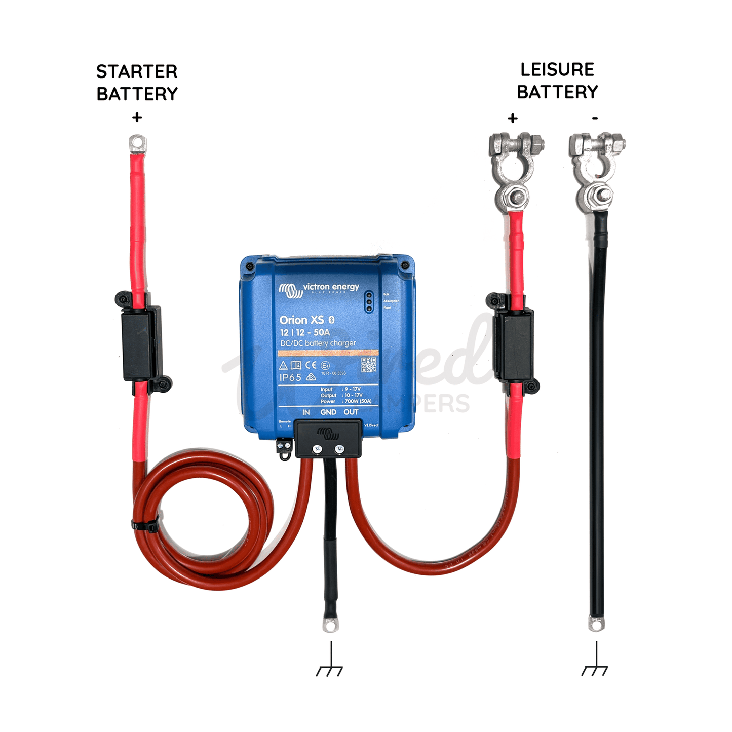 1M/3M/5M/10M Victron Orion XS 12/12 50A DC-DC Charger Kit