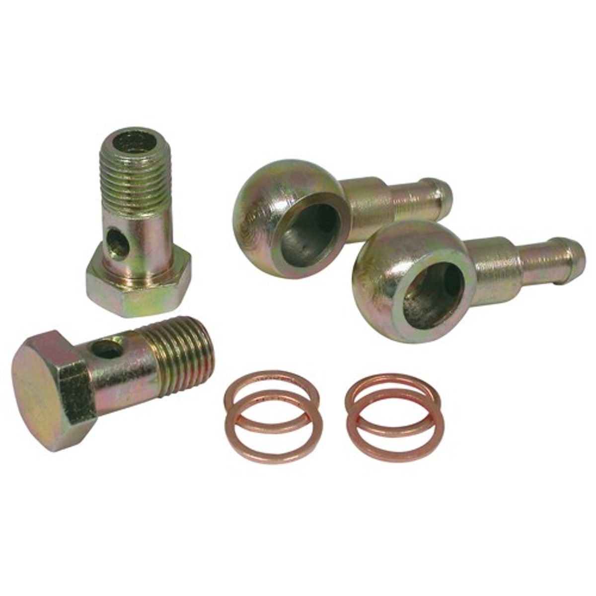 Can Hose Tail Swivel Connector Kit for Fuel Filters (10mm Hose to M14)