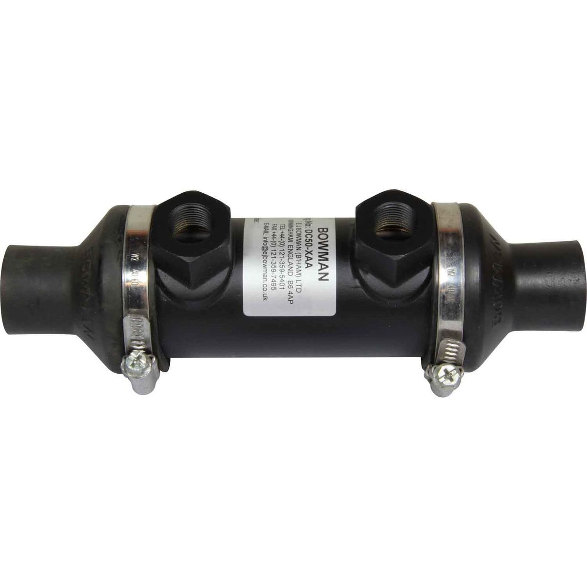Bowman DC50 Oil Cooler (40HP / 3/8" BSP Oil / 22mm ID Water) 203010