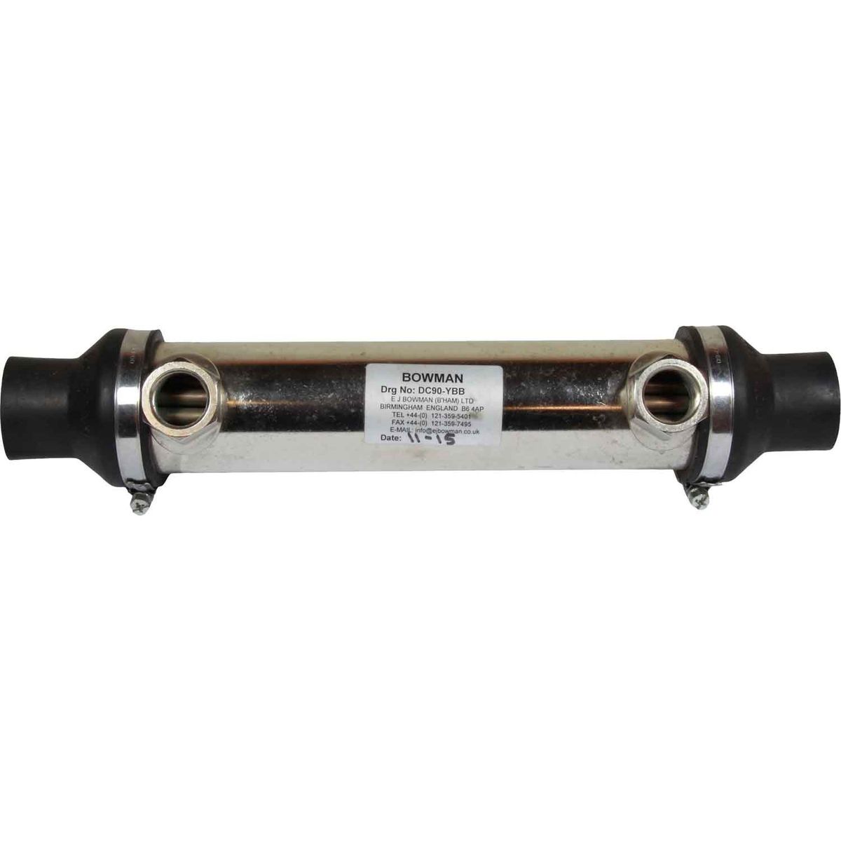 Bowman DC90 Oil Cooler (80HP / 1/2" BSP Oil / 28mm ID Water) 203051