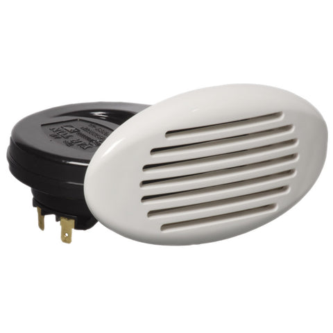 Osculati White Flush-Mount Horn with Spiral Amplifier - 112dB