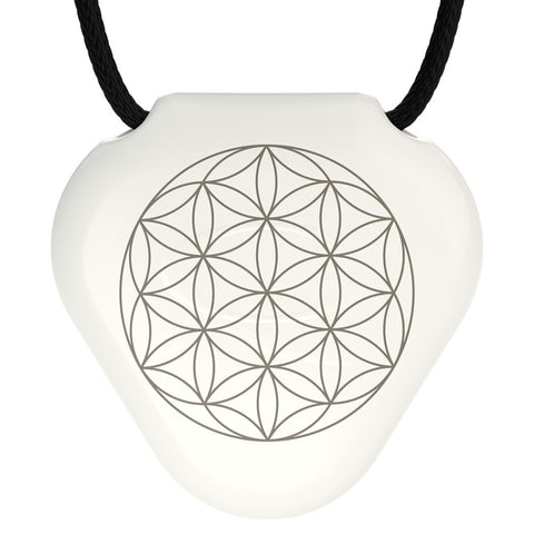 Q-Link SRT-3 White Flower of Life Pendant