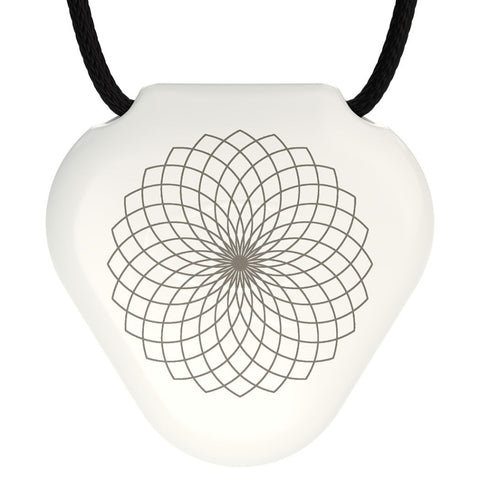 Q-Link SRT-3 White Lotus Flower Pendant