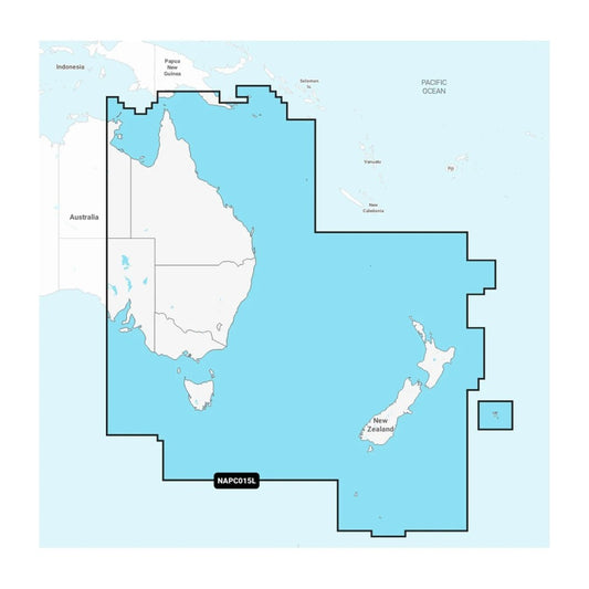 Navionics+ Chart: NAPC015L - Australia   East & Central to New Zealand