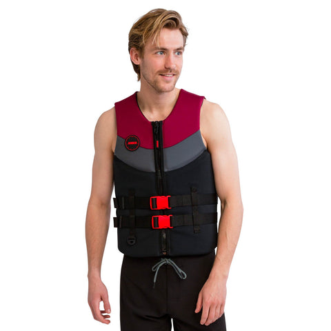 Jobe Neoprene Life Vest Men Burgundy Red