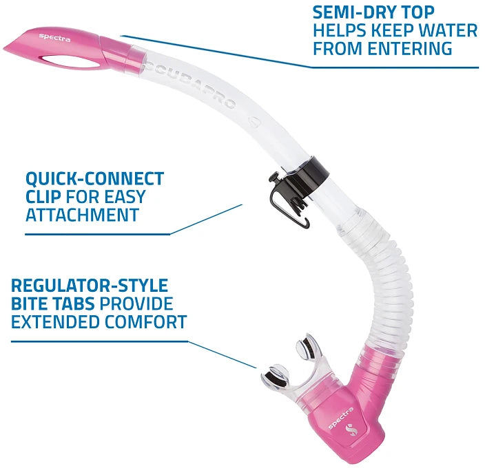 Scubapro Spectra Snorkel - waterworldsports.co.uk
