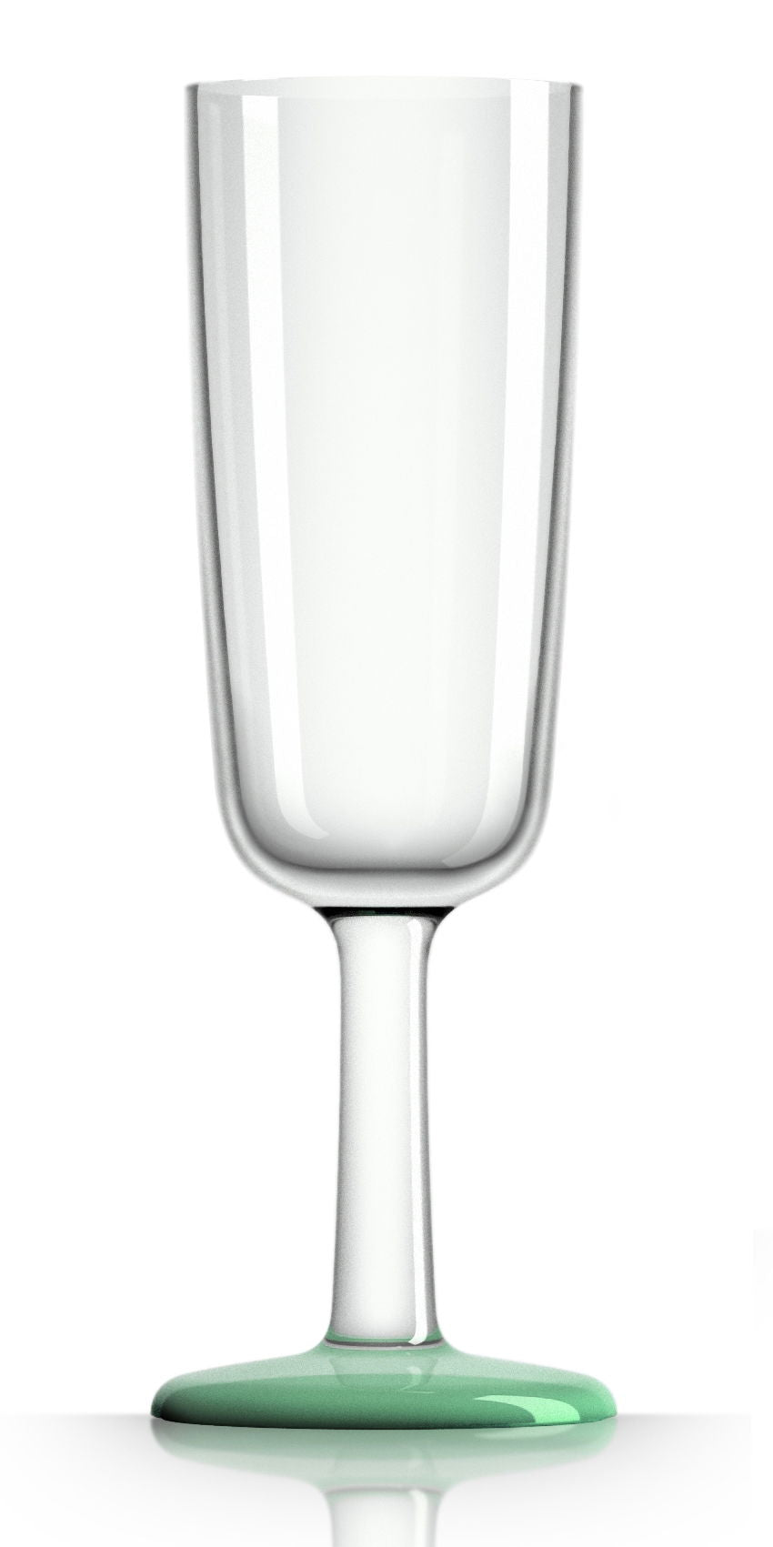 Champagne Flute, 180ml - Pale Green Glow-in-the-Dark