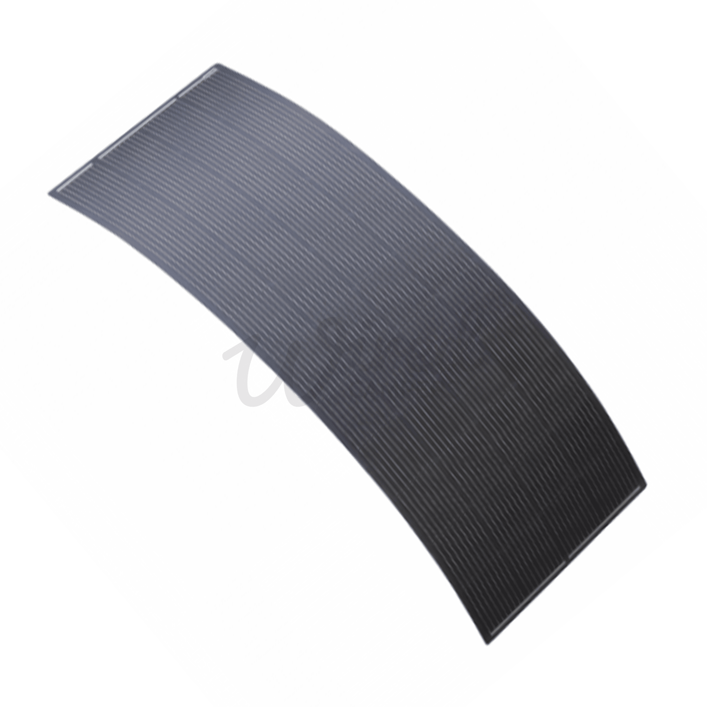 270W Semi Flexible Black Fibreglass ETFE Coated Solar Panel With Rear Hidden Junction Box
