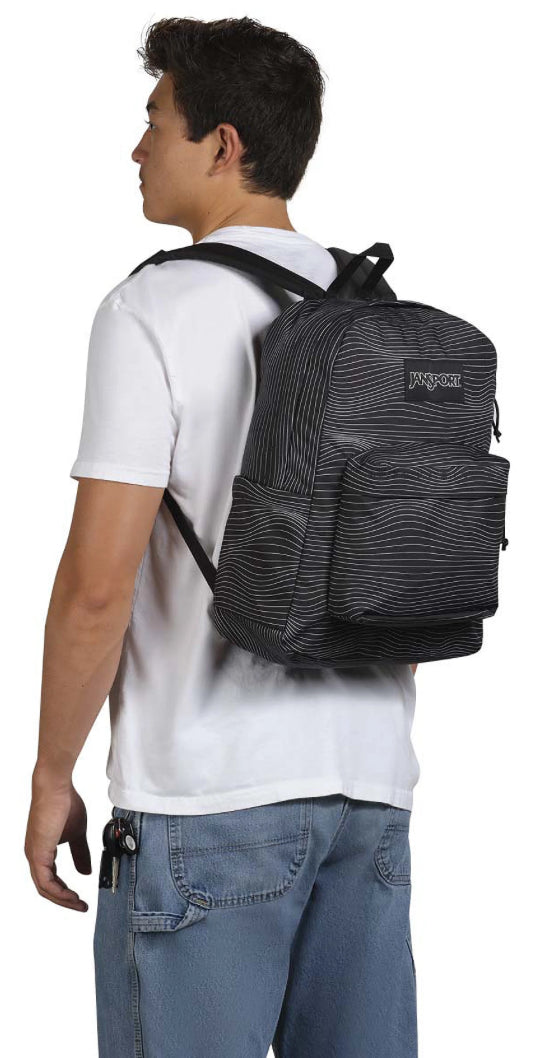 Jansport SuperBreak Plus Backpack (Screen Waves)