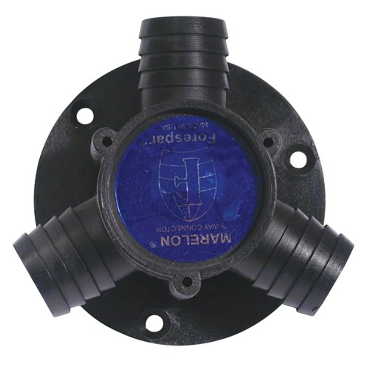 Forespar Flanged Plastic Y Connector (1-1/2" Hose Tails) 3-80035