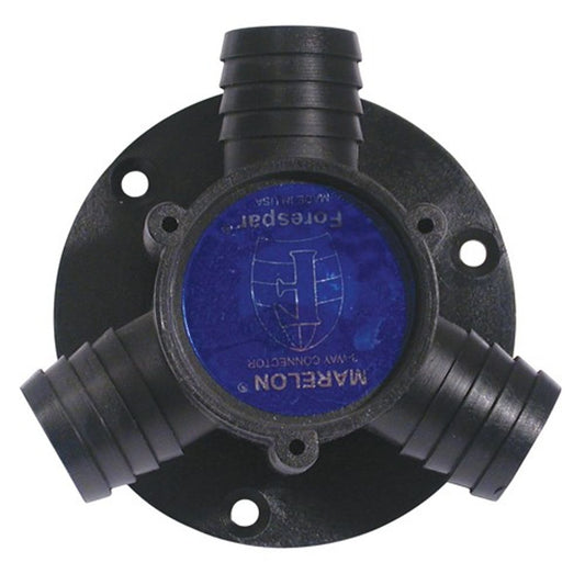 Forespar Flanged Plastic Y Connector (1-1/2" Hose Tails) 3-80035