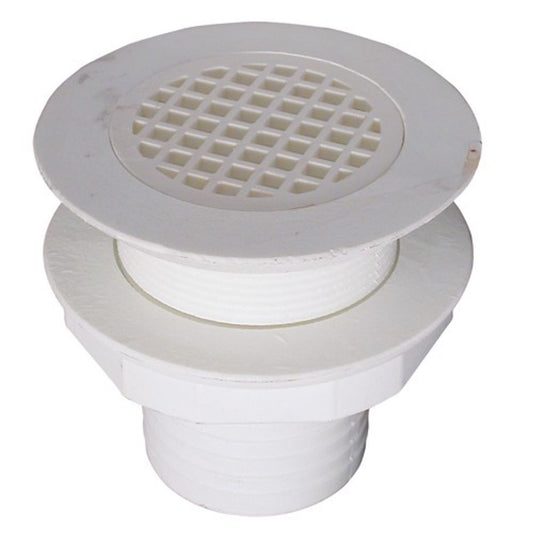 Forespar Marelon Deck Drain with Grill (Countersunk / 2" Hose Tail) 3-80536