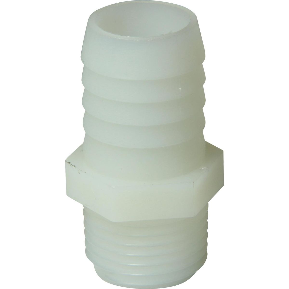 AG Plastic Straight Hose Tail (1/2" NPT Male to 19mm Hose) 3-95012