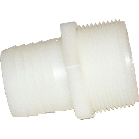 AG Plastic Straight Hose Tail (1-1/2" NPT Male to 38mm Hose) 3-95055
