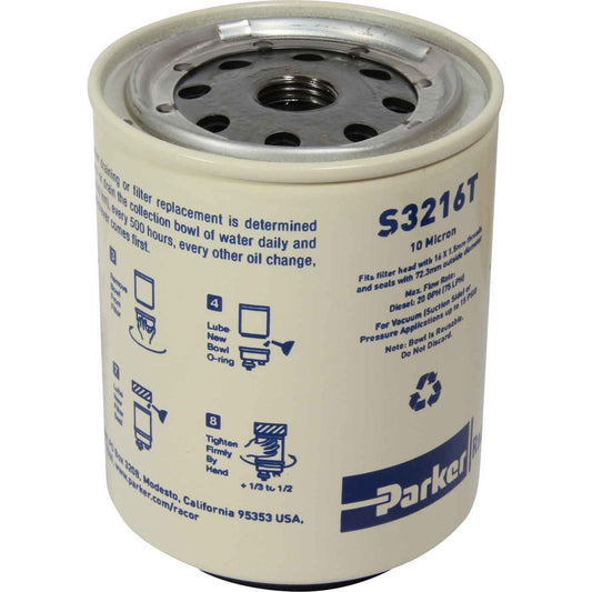 Racor S3216T Spin-On Fuel Filter Element (10 Micron) 301063