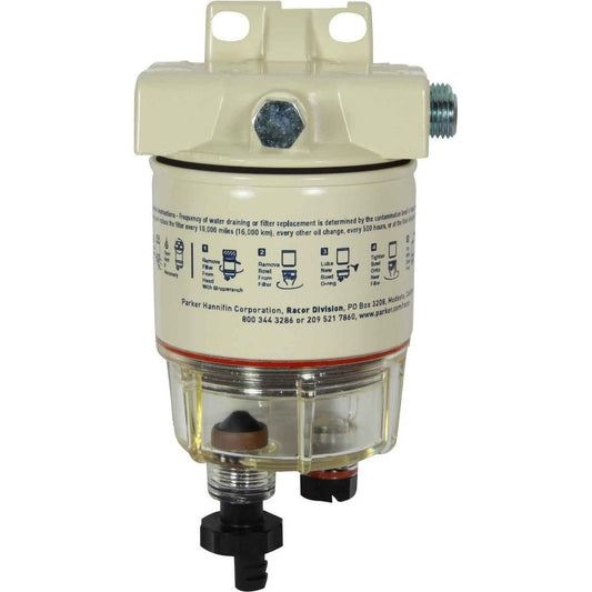 Racor 120AT Fuel Filter (10 Micron / Clear Bowl) 301101