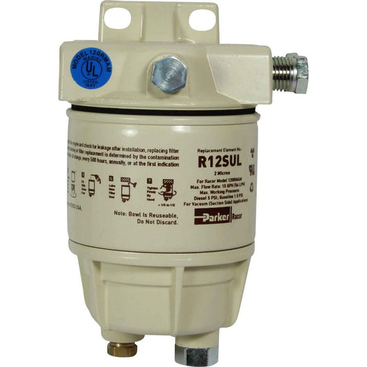 Racor 120RMAM2 Fuel Filter (2 Micron / Metal Bowl) 301103