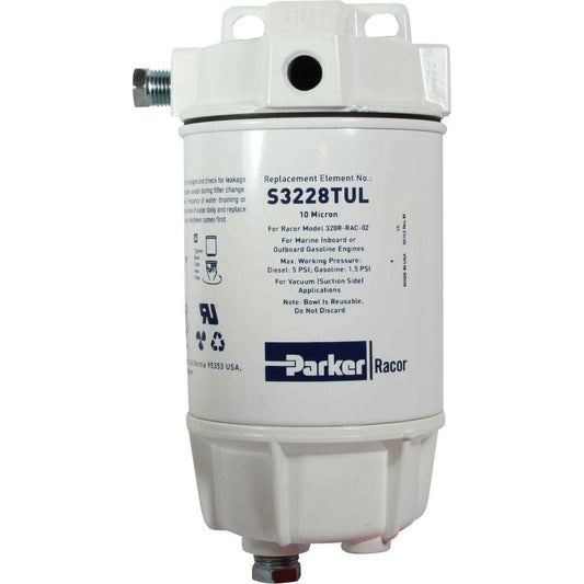 Racor 320R-RAC-02 Fuel Filter (10 Micron / Metal Bowl) 301233