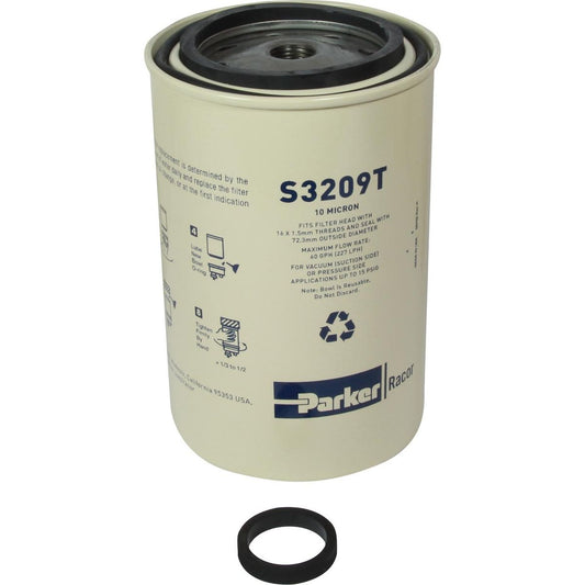 Racor S3209T Spin-On Fuel Filter Element (10 Micron) 301427