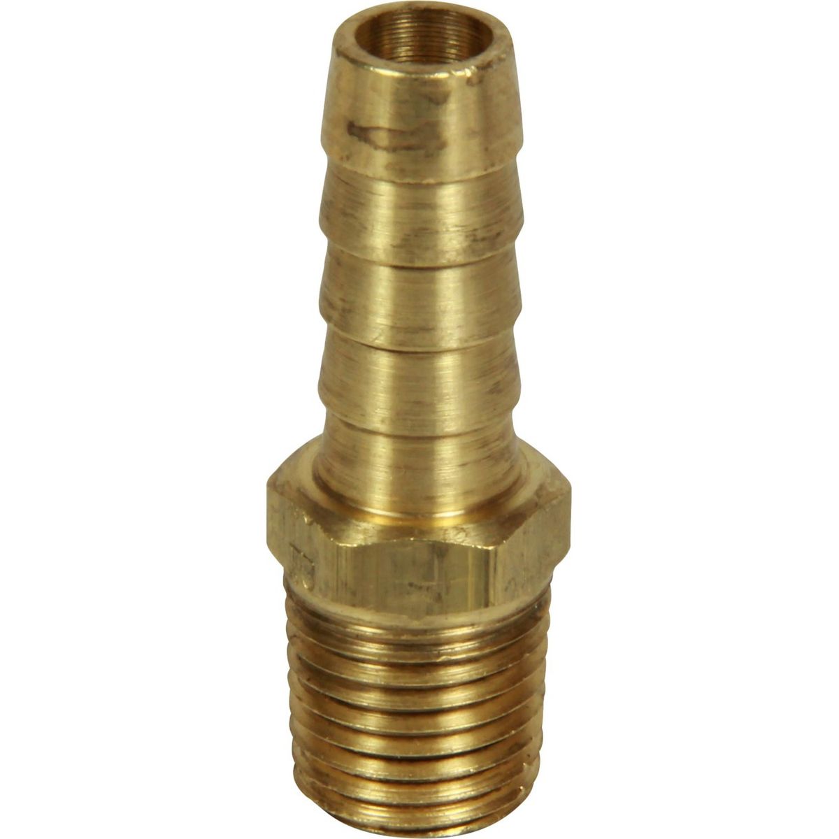 Racor Straight Hose Tail Connector (1/4" NPTM to 3/8" Hose) 301953