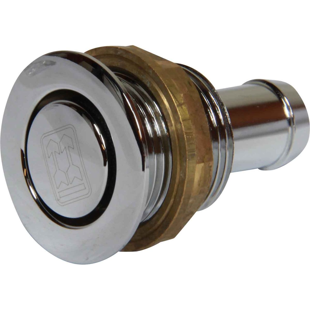 Maestrini Chromed Brass Flush Tank Vent (3/4" BSP to 16mm) 305164