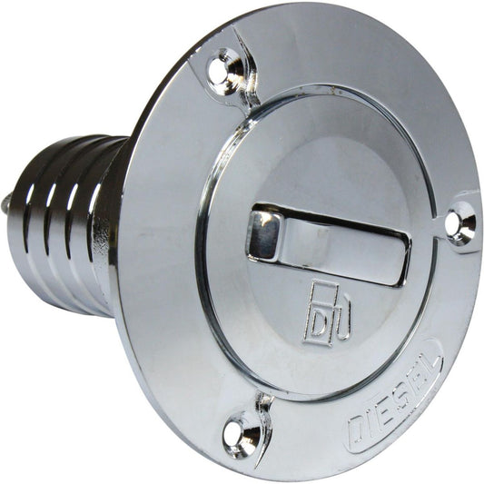 Foresti & Suardi Chrome Plated Brass Diesel Deck Filler for 38mm Hose 305523