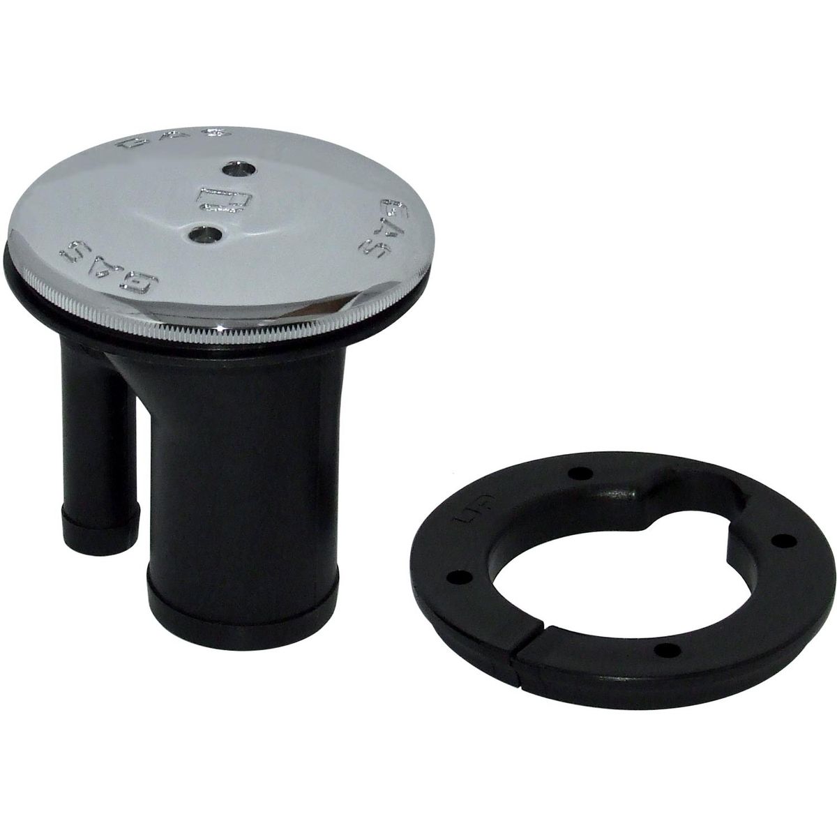 Perko 0541 Vented Petrol Deck Filler (38mm Straight Neck / 16mm Vent) 305571