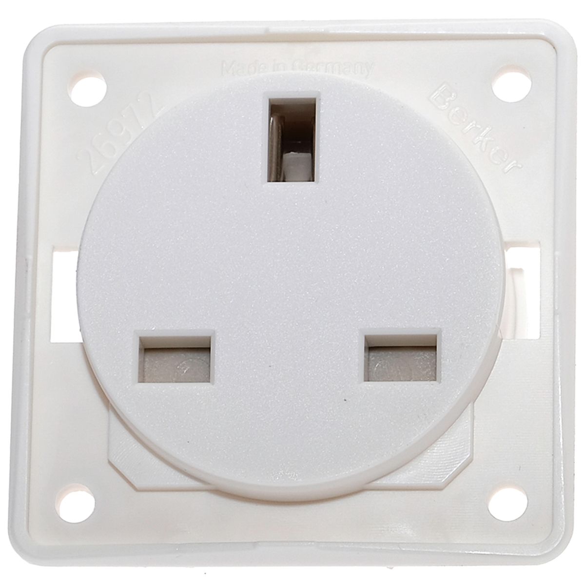 W4 Single Socket in White (No Switch / 13A)